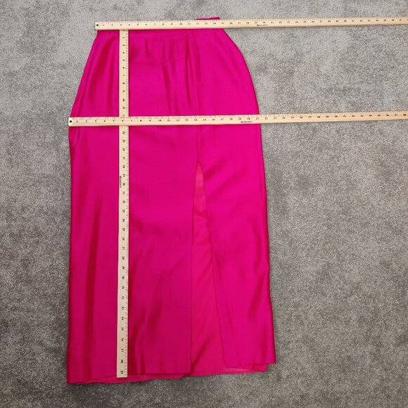Vintage Algo Boutique Women's Pink Jacket & Maxi Skirt Set Sz Med Party Cocktail - Picture 5 of 16